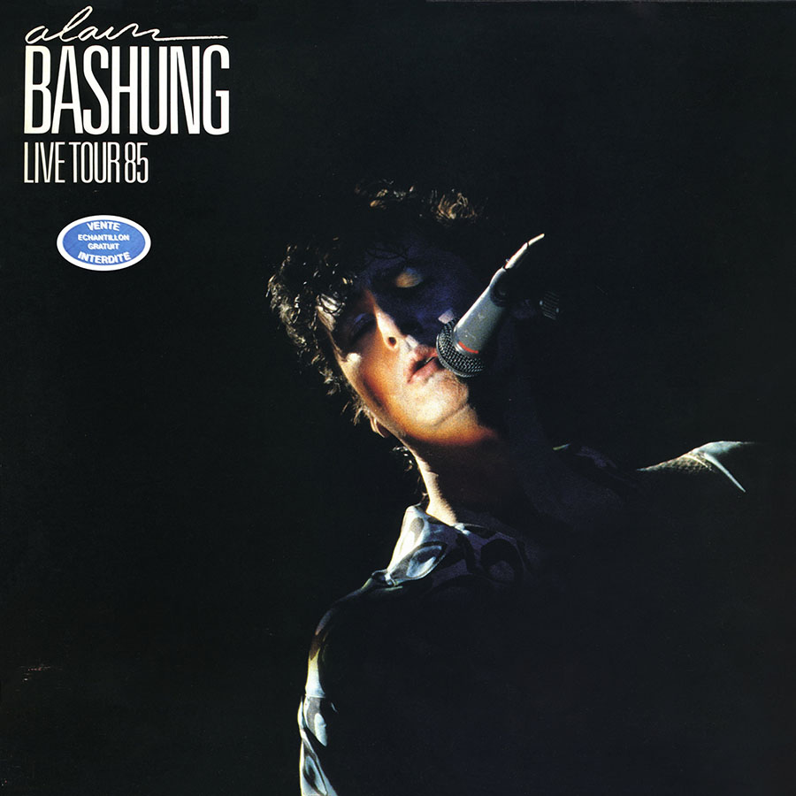 alain bashung lp live tour  85 presse front sticker